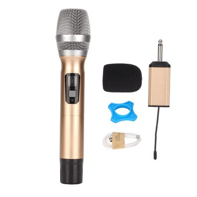 Drahtloses Mikrofon, 1 Tow, 1 Metall-U-Band-FM-Handheld