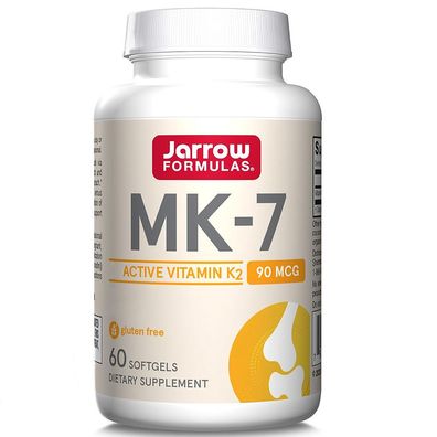 Jarrow Formulas, MK-7 Vitamin K2 as MK-7 Softgels, 90mcg, 60 Weichkapseln