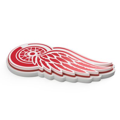 NHL Detroit Red Wings 3D Foam Logo Sign Schild für Wand 847624021024