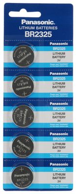 Panasonic Lithium-Knopfzelle BR2325 3V 165mAh 5er Blister