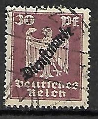 Deutsches Reich Dienstmarke gestempelt Michel-Nummer 109