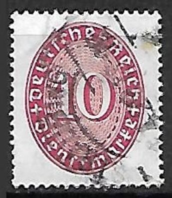 Deutsches Reich gestempelt Dienstmarke Michel-Nummer 117