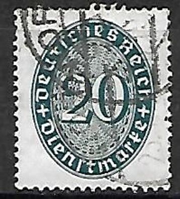 Deutsches Reich gestempelt Dienstmarke Michel-Nummer 119