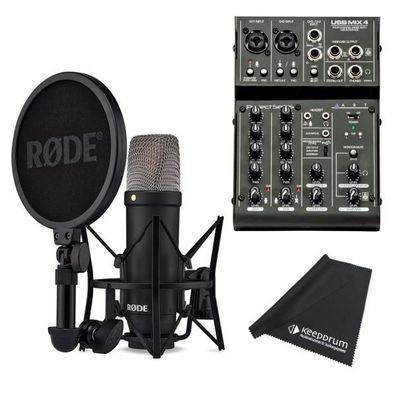 Rode NT1 Signature Black Mikrofon mit Art USBMix4