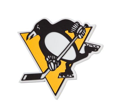 NHL Pittsburgh Penguins 3D Foam Logo Sign Schild für Wand 847624211548