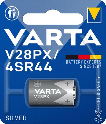 Varta Batterie V28PX AgO 6,2V 145mAh 1er Blister