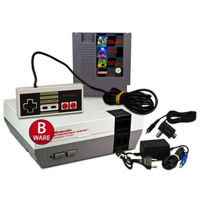 NES Konsole (B-Ware) #80B + Netzteil + Antennenweiche + Original Controller + ...