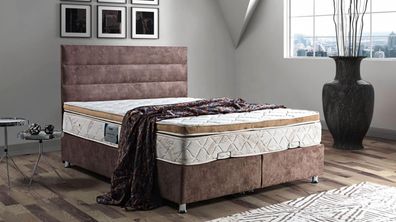 Bett Design Betten Luxus Bettkasten Polster Schlafzimmer Möbel Stoff 160x200