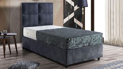 Bett Design Betten Luxus Stoff Polster Schlafzimmer Möbel 90x190 Modern