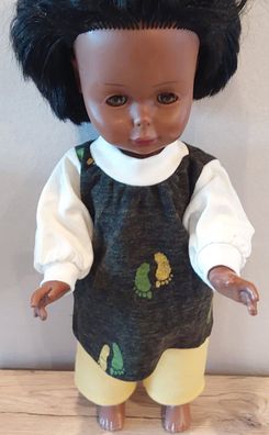 Strick Pullover mit passender Hose für Puppen in der Gr 45-50 cm