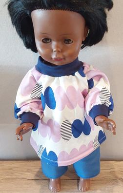 Bunter Pullover mit blauer Hose für Puppen in der Gr 45-50 cm