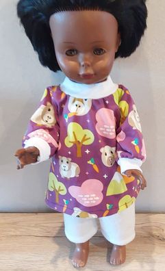 Bunter Pullover und Hose für Puppen in der Gr 45-50 cm