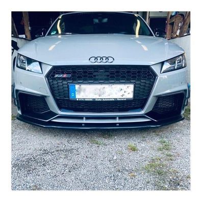 Frontlippe Lippe Frontspoiler Schwert ABS Glanz Schwarz passend f. Audi TT RS 8S