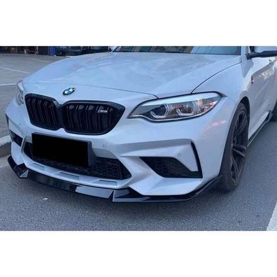 Frontlippe Clubsport ABS schwarz glänzend passend für BMW M2 F87 Competition