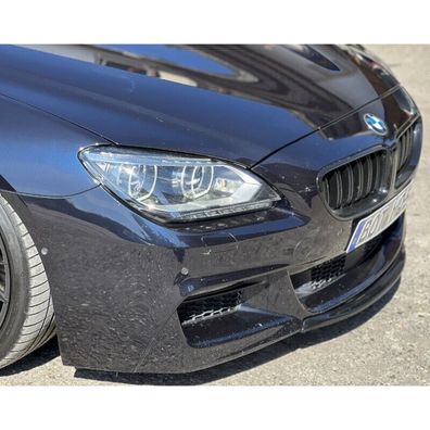 Frontlippe Lippe Spoiler Schwert ABS schwarz glänzend passend für BMW 6er F06