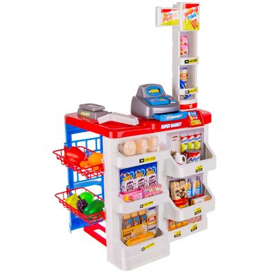 Supermarkt für Kinder Spielzeug Kaufladen mit Zubehör Groß 22374