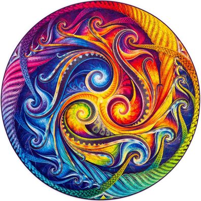 Unidragon Holzpuzzle Mandala – Spiral-Inkarnation – 700 Teile