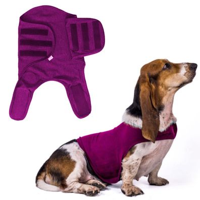 Comfort Dog Anxiety Relief Coat, Dog Anxiety Calming Vest Wrap Rose red