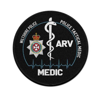 Patch Rund ARV Wiltshire Police Constabulary Tactical Medic #43288