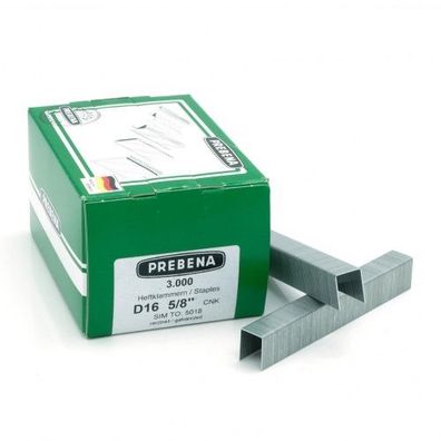 Prebena Klammern D 16mm verzinkt Polsterklammer 1GP-D16 Tjep PG-50 BeA 95 3M KL-10