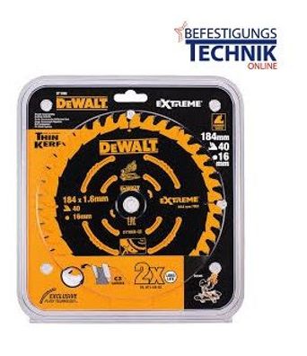 DeWalt Akku Präzisions Kreissägeblatt Ø 184 x 16mm DT1669 24 Zähne