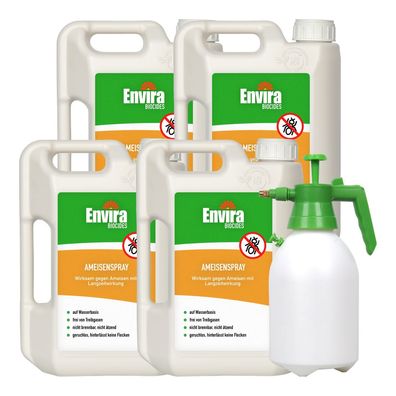 ENVIRA Ameisenspray 4 X 2L + 2L Drucksprüher