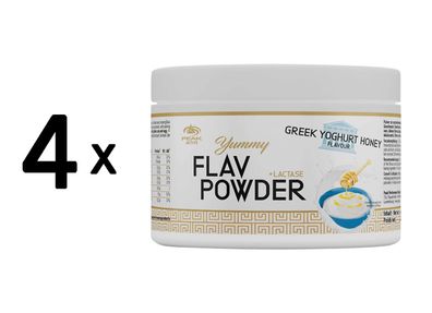 4 x Peak Yummy Flav Powder (250g) Greek Yoghurt Honey
