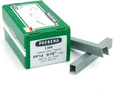 Klammern verzinkt 11/14mm für Prebena PF014CNK DNPF16 KL-35 3M