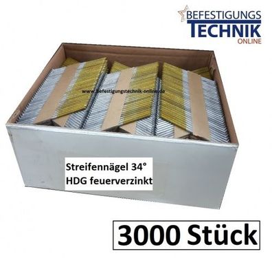 34° Streifennägel 2,8x75mm Schraub feuerverzinkt Paslode Senco Tjep Prebena Hikoki 3,