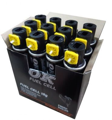 12x OK Gaskartuschen 18g 30ml mini Gas Fuell Cell für Paslode BeA Hitatchi Tjep