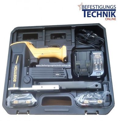 Bostitch DSA-3522-E 18-22mm 2x 2,0Ah Akku Karton Verschlusshefter Kartonhefter KL-07