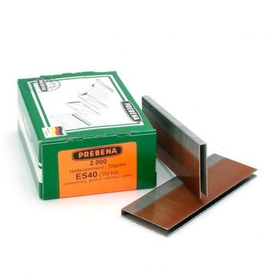 2000 Heftklammern Prebena ES40CRFHA rostfrei für 2XR-ES40 2P-ES40SDS KL-17
