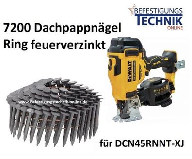 Dachpappnägel 3,1x38mm Ring feuerverzinkt für DeWalt Dachpappnagler DCN45RNNT-XJ