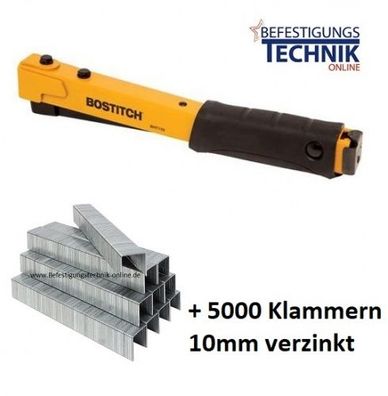 Bostitch BHT150C baugl. Stanley 6-PHT150 Prebena HFPF09 6-10mm + 5000 Klammern 10mm K