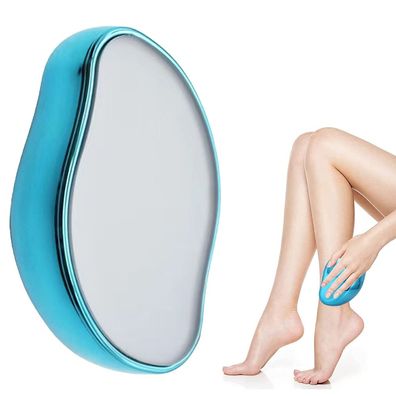 Kristall-Haarradierer für Damen und Herren, schmerzloses Peeling, Blau