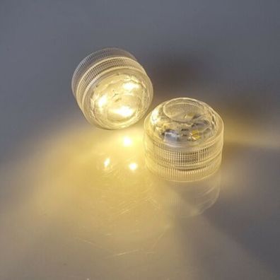 LED Teelicht 2erSet warmweiß Windlicht Kerzenersatz wasserdicht/ tauchfähig 3cm