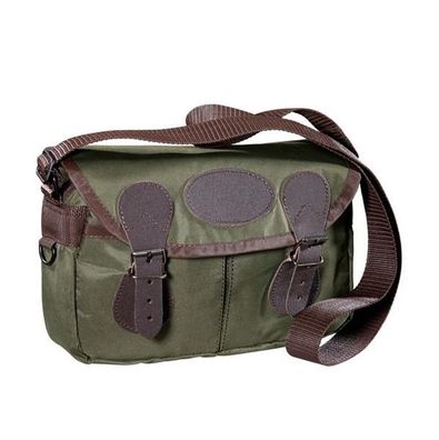 Jagdtasche -Tasche für Outdoor & Freizeit mit klassischen Lederbesätzen mit viel ...