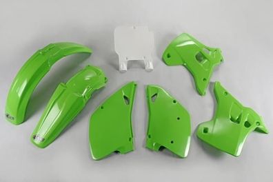 Verkleidungssatz Plastiksatz plastic kit passt an Kawasaki Kx 125 250 1993 grün