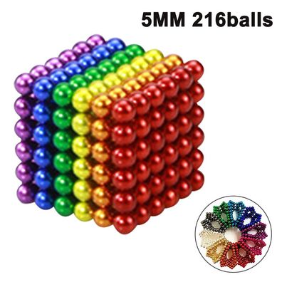 216Pcs 5mm Magnetic Ball Magic Magnet Cube Building Spielzeug für Stressabbau