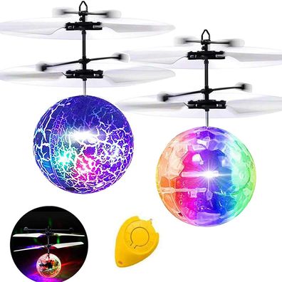 2er-Pack RC Flying Ball Glow Flying Toys für Kinder, Jungen und Mädchen