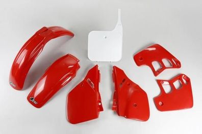 Verkleidungssatz Plastiksatz plastic kit passt an Honda Cr 250 R 88-89 rot-weiß