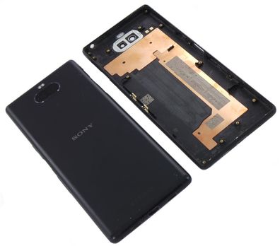 Original Sony Xperia 10 Akkudeckel Backcover Gehäuse Rückseite Schwarz Gut