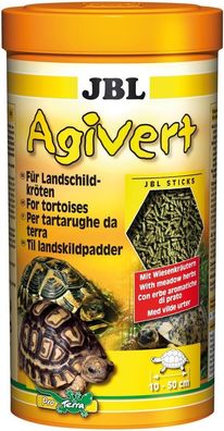 JBL Agivert 1000ml Hauptfuttersticks für Landschildkröten von 10-50 cm
