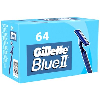 Gillette Blue II Einwegrasierer Fix 64er Nassrasierer Vorratspack