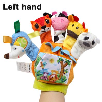 Fingerpuppen für Kinder, Spielzeug für kleine Hände, bunte Finger