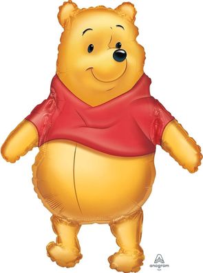 amscan 0833501 Winnie the Pooh SuperShape Folienballon - ca. 56 x 74 cm Puuh Bär