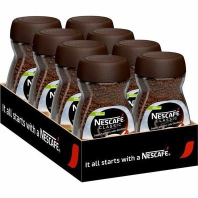 Nescafé Classic Regalkarton 8x100 g Glas