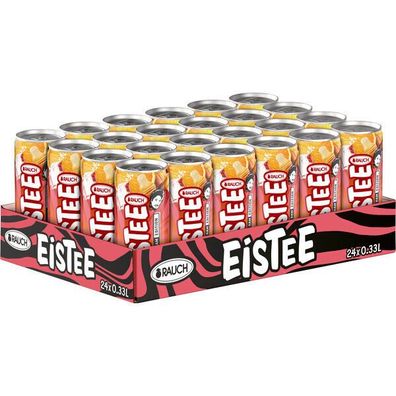 Rauch Eistee Cola Gum Orange 24x0,33 L Dose Einweg-Pfand