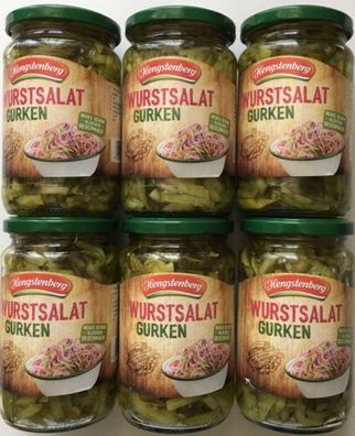 Hengstenberg Wurstsalat Gurken - Im Glas - 6x330 gr