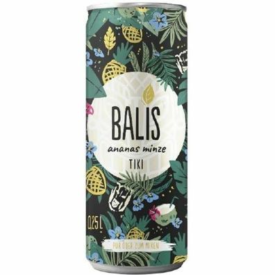 Balis Tiki Ananas Minze 12x0,25 L Dose Einweg-Pfand